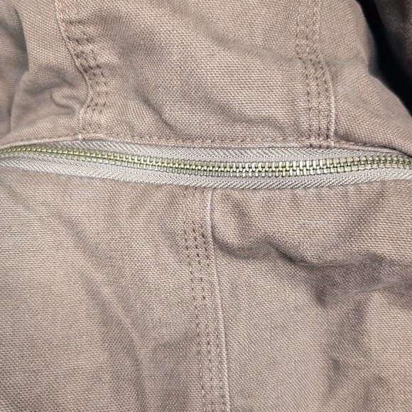 Berne Jacket Mens L Brown Hood Canvas Barn Chore Coat Work Pockets Farmer Seed - Picture 13 of 16